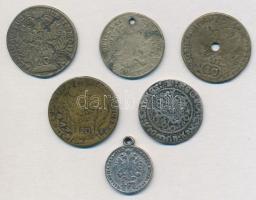 6db klf ezüstpénz réz másolata T:2-,3 ly