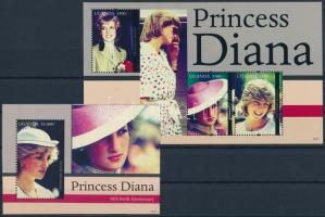 Princess Diana minisheet + block, Diana hercegnő kisív + blokk