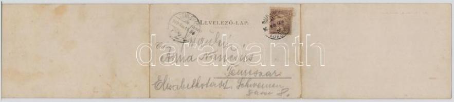 Budapest, Budai oldal. 3-részes panorámalap / 3-tiled panoramacard