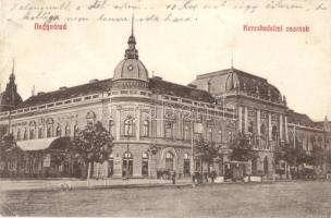 Nagyvárad, Oradea; Kereskedelmi csarnok, Lloyd kávéház / market hall, café (Rb)