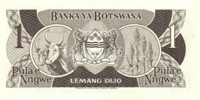 Botswana 1982-83. 1P, 2P, 5P, 10P, 20P teljes sor! Szign.4 az összes! (Krause) T:I