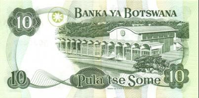 Botswana 1982-83. 1P, 2P, 5P, 10P, 20P teljes sor! Szign.4 az összes! (Krause) T:I