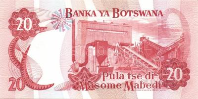 Botswana 1982-83. 1P, 2P, 5P, 10P, 20P teljes sor! Szign.4 az összes! (Krause) T:I