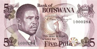 Botswana 1982. 5P Szign.3 (Krause) T:I