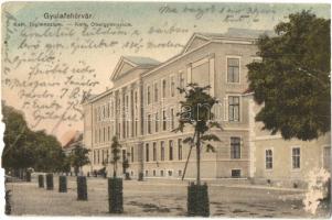 Gyulafehérvár, Karlsburg, Alba Iulia; Katolikus főgimnázium / Catholic grammar school (b)