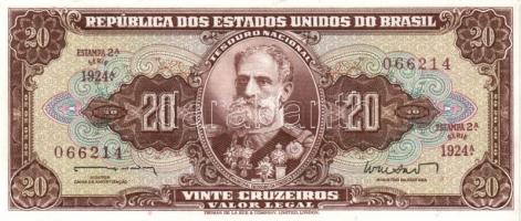 Brazília 1961-62. 5C (2x) klf aláírásokkal Szign.8,10 (Krause) T:I,I- + 1962. 20C Szign.11 (Kruse) T...