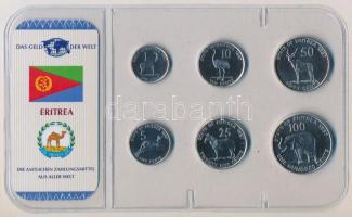 Eritrea 1991. 1c-100c (6xklf) érme szett lezárt csomagolásban T:1 Eritrea 1991. 1 Cent - 100 Cents (6xdiff) coin set in sealed packing C:UNC