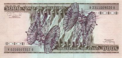 Brazília 1984-85. 100C, 200C, 500C, 1000C, 5000C, 10.000C, 50.000C, 100.000C teljes sor! T:I