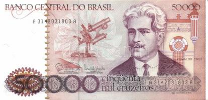 Brazília 1984-85. 100C, 200C, 500C, 1000C, 5000C, 10.000C, 50.000C, 100.000C teljes sor! T:I