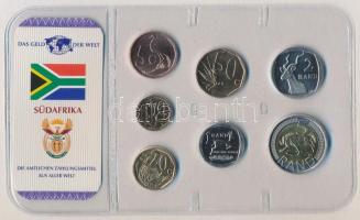 Dél-Afrika 2008. 5c-5R (7xklf) érme szett lezárt csomagolásban T:1 South Africa 2008. 5 Cents - 5 Rand (7xdiff) coin set in sealed packing C:UNC