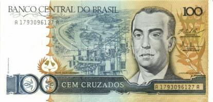 Brazília 1986. 10C, 50C, 100C, 500C teljes sor! + 1987-88. 1000C, 5000C  T:I