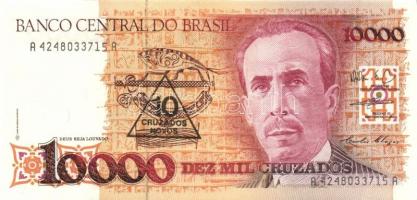 Brazília 1989. 1CN/1000C, 5CN/5000C, 10CN/10.000C teljes sor!  T:I