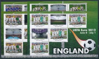 UEFA European Football Championship sheet set (16 pcs) with participating teams UEFA Labdarúgó Európ...