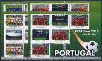 UEFA European Football Championship sheet set (16 pcs) with participating teams UEFA Labdarúgó Európ...