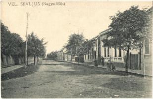 Nagyszőlős, Vynohradiv, Sevlus (Vel. Sevljus); Vasút utca Nádrázní ulice / street view