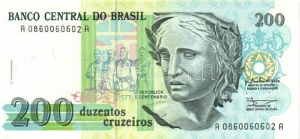 Brazília 1990-93. 100C, 200C, 500C, 1000C, 5000C, 10.000C, 100.000C, 500.000C egy kivételével teljes...