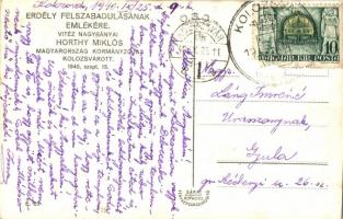 1940 Kolozsvár, Cluj; bevonulás, Horthy Miklós, tank / entry of the Hungarian troops, Horthy, tank. ...