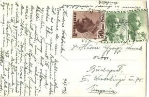 1937 Nagysomkút, Somcuta Mare; Görög katolikus templom, utca / Biserica gr. cat. romana / church, st...