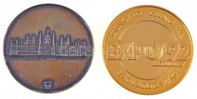 Bozó Gyula (1913-2004) DN "Magyar Köztársaság Országgyűlése" ezüstözött fém emlékérem dísz...