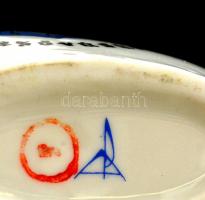 Alföldi porcelán kulacs, matricás, hibátlan, jelzett, m:13 cm
