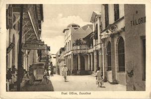 Zanzibar, Post Office, street, shops