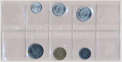 Kína 1984-2009. 1f-1Y (6xklf) érme szett T:1- China 1984-2009. 1 Fen - 1 Yuan (6xdiff) coin set C:AU