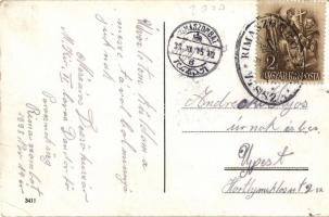 Rimaszombat, Rimavska Sobota; Gömöri út, Póczos, Brünner és Bata cipő üzlet / Gemerska ul. / street ...