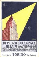 1926 Torino, Mostra Internazionale di Edilizia / Italian advertisement card of the International Exhibition of Construction s: Golia (EK)