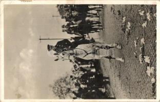 1938 Komárom, Komárno; bevonulás, Horthy Miklós / entry of the Hungarian troops + Léva visszatért So. Stpl. (EK)