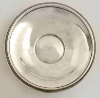 Ezüst(Ag) kerek, antik bécsi tálka, jelzett, d: 15 cm, nettó: 162 g