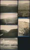 cca 1930-1940 Felvidéki életképek (Udvarnok, Szádelő, Torna, stb.) 6 db fotó, feliratozva, 6x9 cm