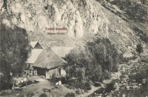 Tordai hasadék, Cheia Truzii; Malom a hasadék bejáratánál. Szabó és Kandó kiadása / mill by the gorge entrance