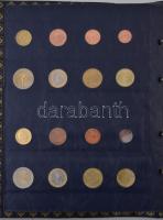 Euro érmék 12 országól "Leuchtturm" albumba rendezve, több sorból hiányzik 1-1 érme, illet...