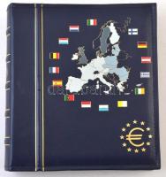 Euro érmék 12 országól "Leuchtturm" albumba rendezve, több sorból hiányzik 1-1 érme, illet...