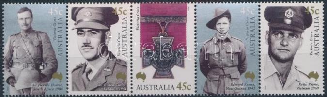 100 éves az ausztrál Viktória Kereszt sor ötöscsíkban, Victoria Cross stripe of 5