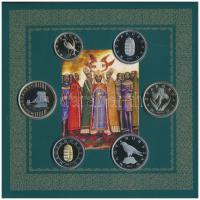 2017. 5Ft-200Ft (6xklf) forgalmi szett + I. László által kibocsátott denár egyoldalas Ag lemezverete...