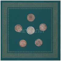 2017. 5Ft-200Ft (6xklf) forgalmi szett + I. László által kibocsátott denár egyoldalas Ag lemezverete...