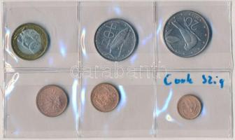 Cook-szigetek 2010. 1c-1$ (6xklf) érme szett T:1- Cook Islands 2010. 1 Cent - 1 Dollar (6xdiff) coin set C:AU