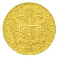 Ausztria 1915. Dukát Au "Ferenc József" utánveret (3,47g/0.986) T:1,1- 
Austria 1915. 1 D...