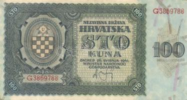 Horvátország 1941. 100K T:II + 1943. 1000K T:II