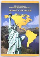 DN "A világ legszebb forgalmi pénzei - Amerikai és a Karib-térség" 14 ország forgalmi érmé...