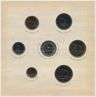 2007. 1Ft-100Ft (7xklf) forgalmi sor, benne "Berán Lajos és a pengő" Ag emlékérem (10g/0.9...