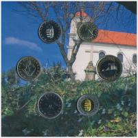 2007. 1Ft-100Ft (7xklf) forgalmi sor, benne "Berán Lajos és a pengő" Ag emlékérem (10g/0.9...