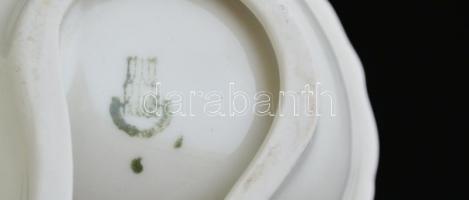 Zsolnay matricás étkészlet (6 szem.), jelzett, hibátlan, összesen:24 db