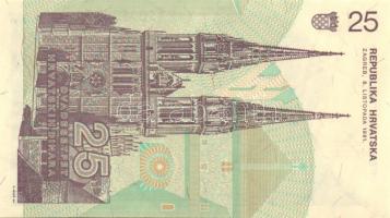 Horvátország 1991-93. 1D, 5D, 10D, 25D, 100D, 2000D, 50.000D, 100.000D T:I