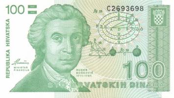 Horvátország 1991-93. 1D, 5D, 10D, 25D, 100D, 2000D, 50.000D, 100.000D T:I