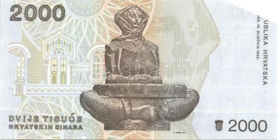 Horvátország 1991-93. 1D, 5D, 10D, 25D, 100D, 2000D, 50.000D, 100.000D T:I