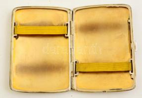 Ezüst (Ag.) névjegykártyatartó, jelzett, nettó:65 g, 8×5,5 cm