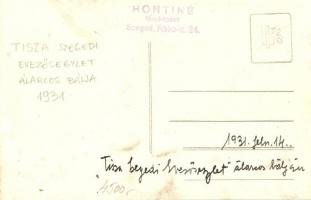 1931 Szeged, "Tisza" evezősegylet álarcos bálja. Hontiné fényképész, photo