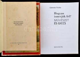 2 db művészeti könyv: Az új magyar festőművészet története (é. n.); Hogyan ismerjük fel? Művészet és...